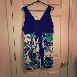 One Piece Navy, Green, White Floral